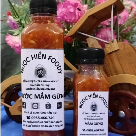 Combo 3 chai nước mắm gừng 300ml nhà làm, đảm bảo thơm ngon sạch sẽ, NGỌC HIỂN FOODY