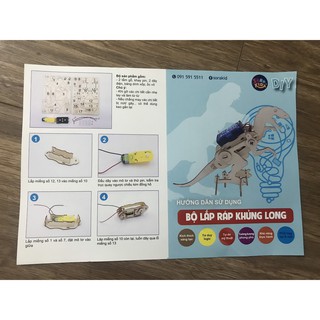 STEAM - LẮP RÁP +TÔ MÀU KHỦNG LONG