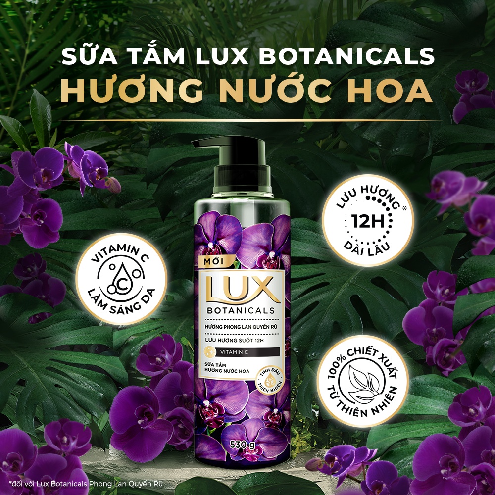 Combo 2 Sữa tắm nước hoa thơm Lux Botanicals (530g/chai)