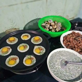 Khuôn bánh khọt 8 lỗ đúc rất ok