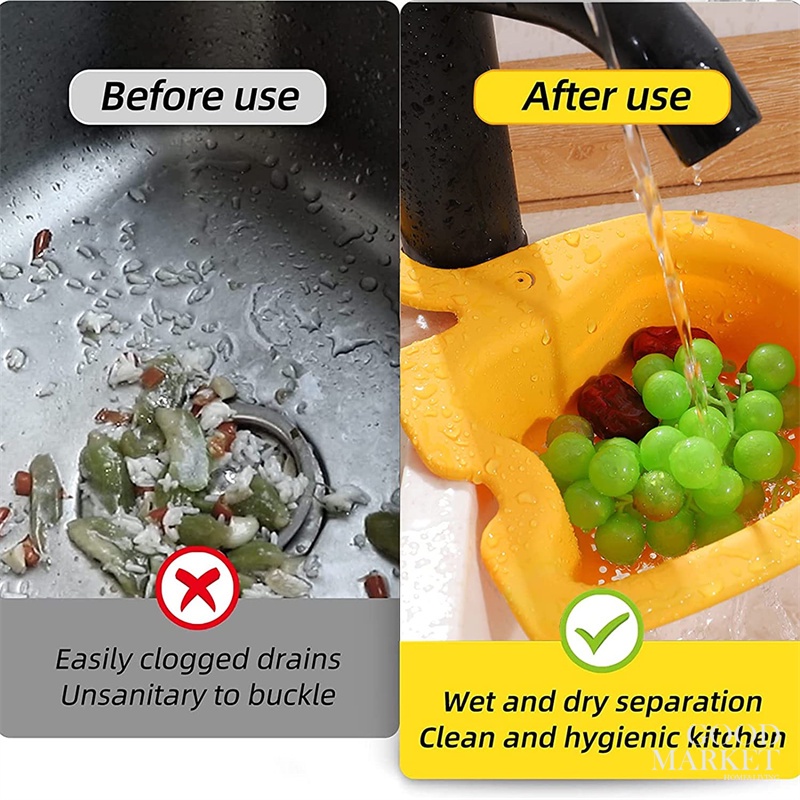 Rổ Nhựa CHÚ VOI Đựng Đồ Ráo Nước Gắn Bồn Rửa Chén Tiện Dụng