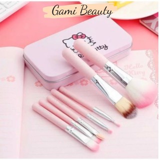 Bộ cọ trang điểm 7in1 Hello Kitty Dễ Thương,Bộ Cọ Trang Điểm Cá Nhân, Cọ Trang Điểm Nội Địa Trung