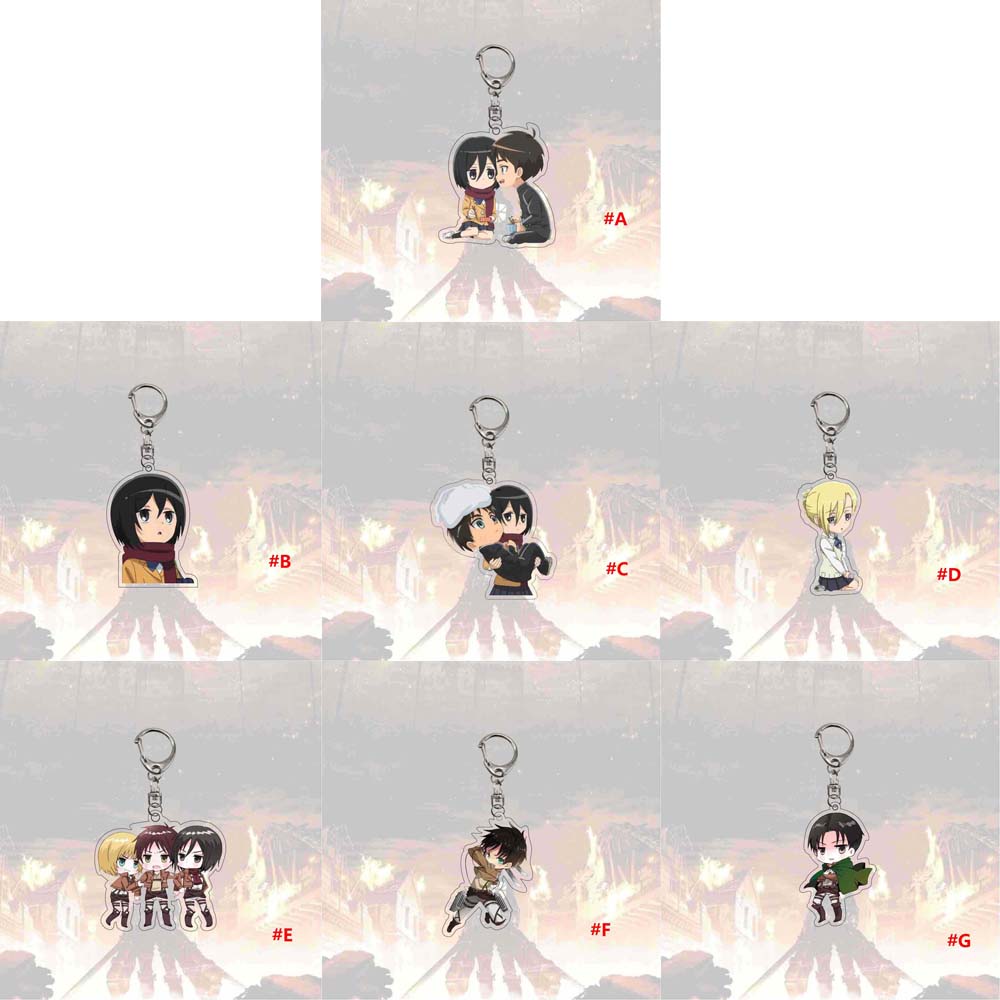 Móc Khóa Hình Nhân Vật Anime Attack On Titan