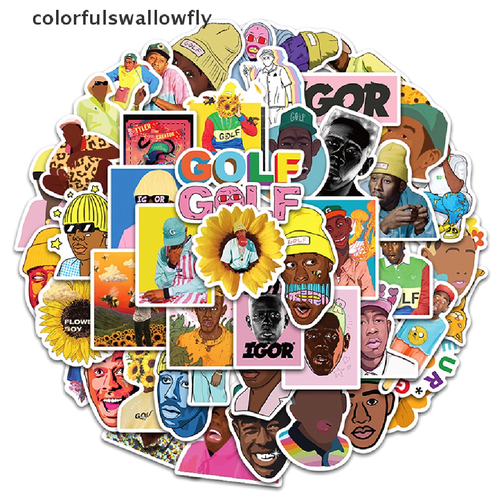 50 Miếng dán hình rapper Tyler The Creator sành điệu trang trí ván trượt