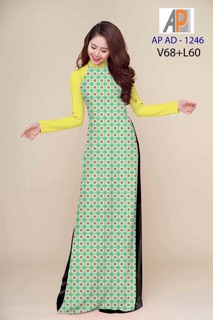 Vải áo dài chấm bi
