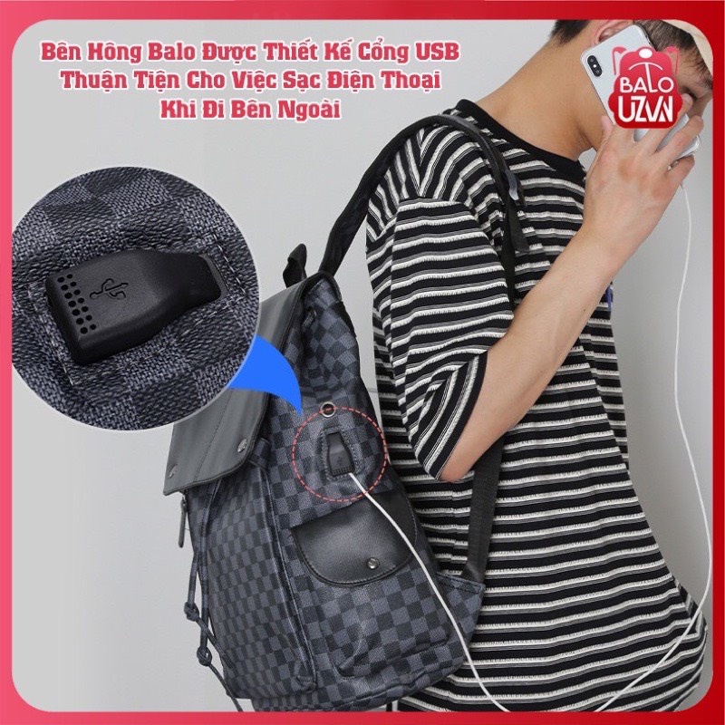 Balo da nam nữ đi học Ulzzang basic chống nước cặp du lịch Unisex Hàn Quốc đựng laptop cho học sinh, sinh viên BL27