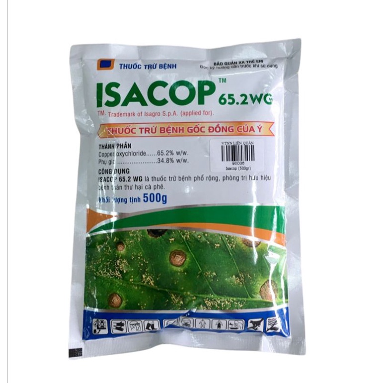 Isacop gói 500 gram / Hoạt chất Copper Hydroxide