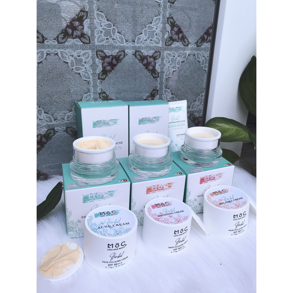 KEM NGỪA MỤN THÂM COLLAGEN LOVE SKIN WHITE MỘC 20G