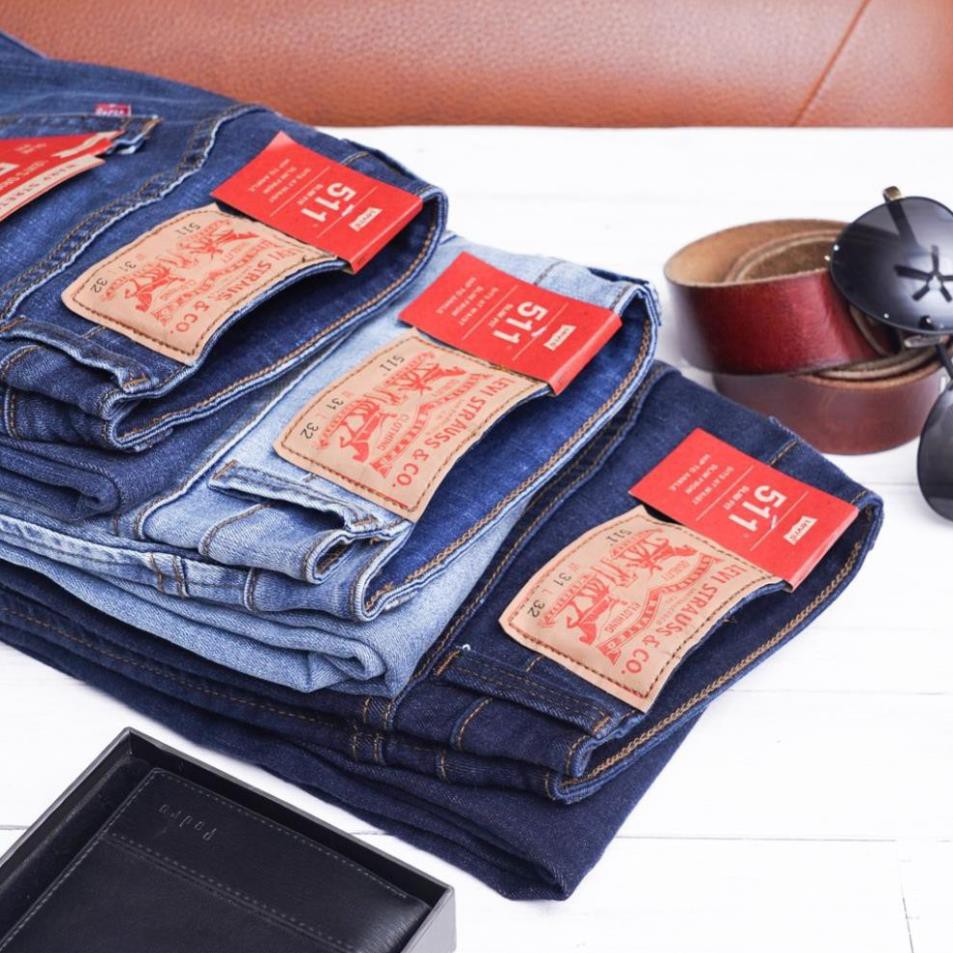 [Chính hãng] - Quần Bò Jeans Nam Levis 511 ống suông, co dãn, loại túi chéo Cambodia (mã 27-28-29) 🥇 '