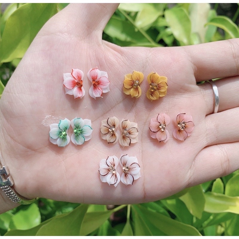 Hoa bột - hoa nail - cúc nửa nhọn gân
