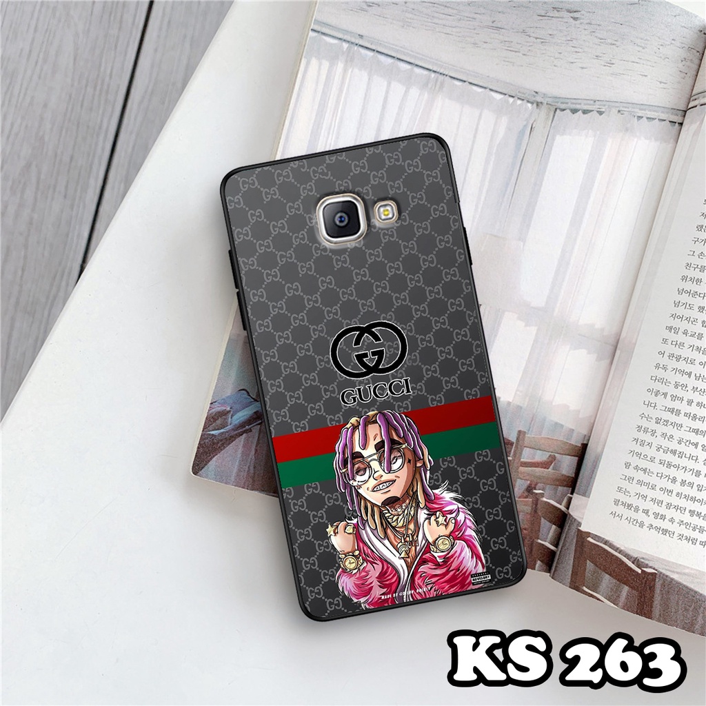 Ốp lưng Samsung A9 Pro - Samsung C9 Pro - Ốp in hình ＧＵＣＣＩcực sang trọng - Lưng nhám viền TPU
