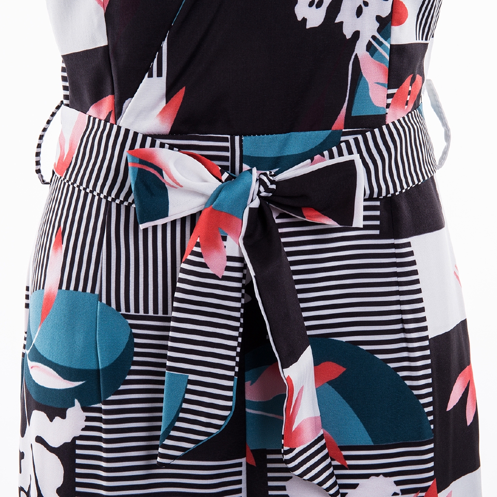 Bộ Áo Liền Quần Cổ Chữ V Thời Trang Dành Cho Nữ