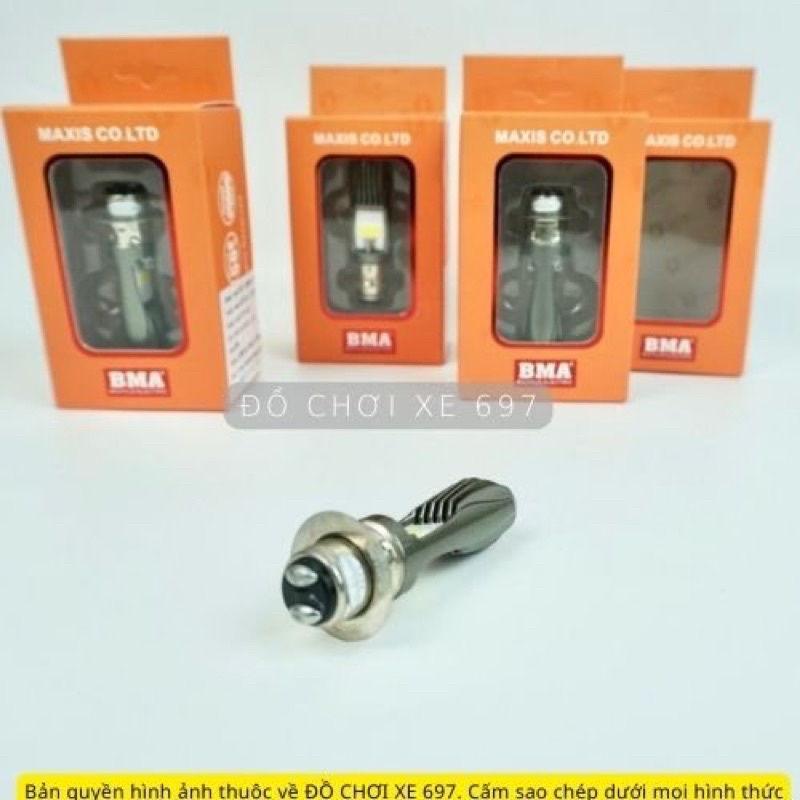 Bóng Led M11 30W lắp cho Dream, Wave nhỏ, Sihelo và các dòng xe khác chân M5. Bảo hành 6 tháng