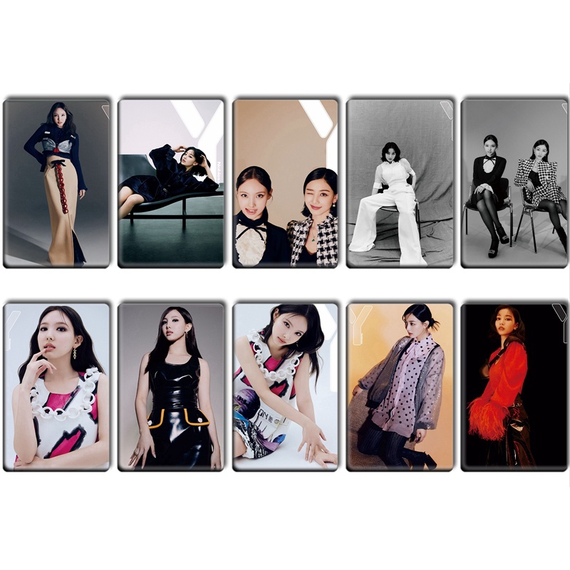 Set 10 Thẻ In Hình Nhóm Nhạc TWICE 4th BEST ALBUM Độc Đáo