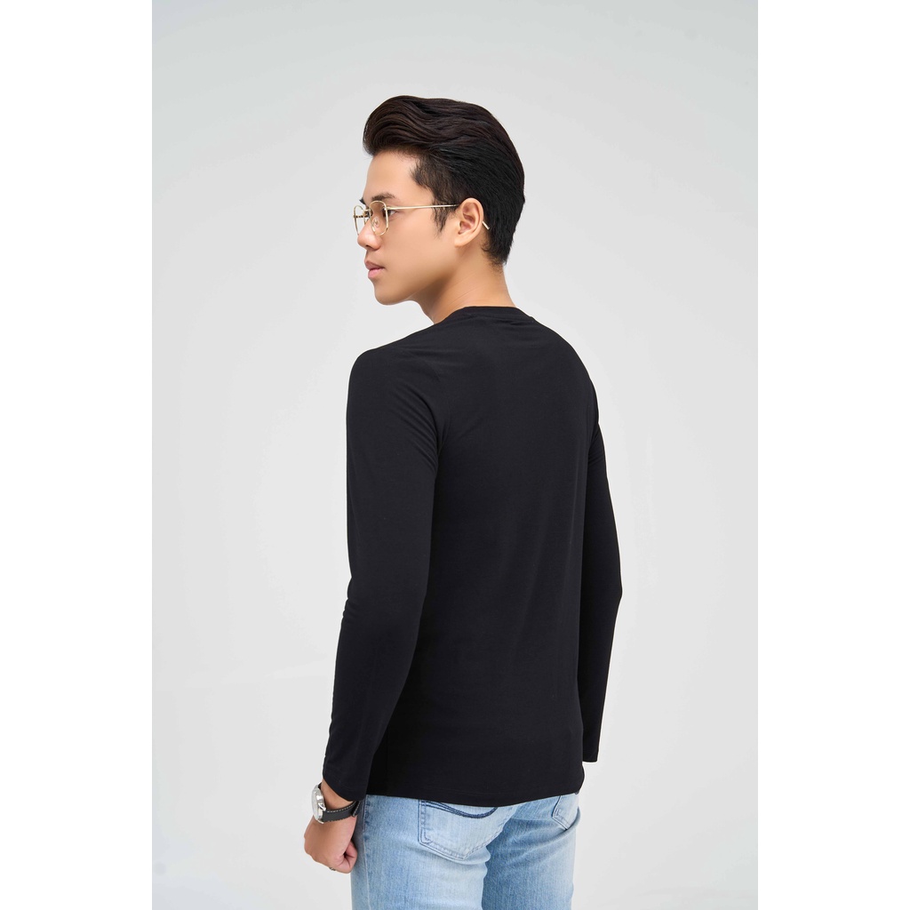 Áo Thun Nam YODY Dài Tay Giữ Nhiệt Cổ Tròn Dáng Basic Thể Thao ATM4075