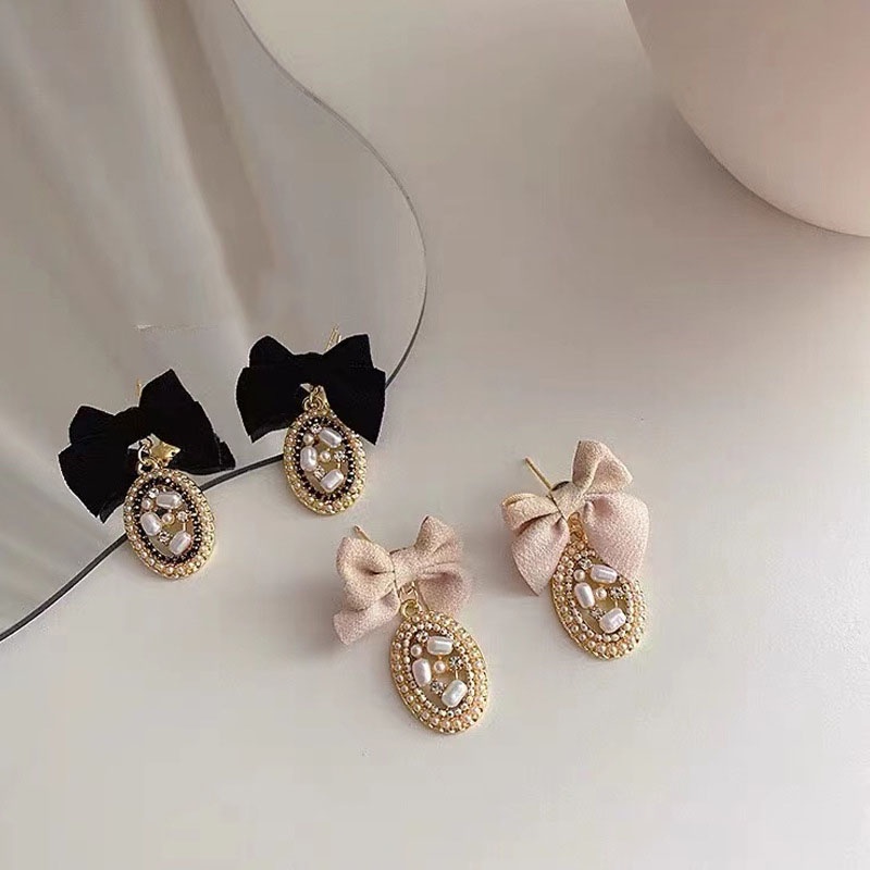 Đôi bông tai đính nơ nhiều kiểu tùy chọn phong cách thời trang thanh lịch cho nữ