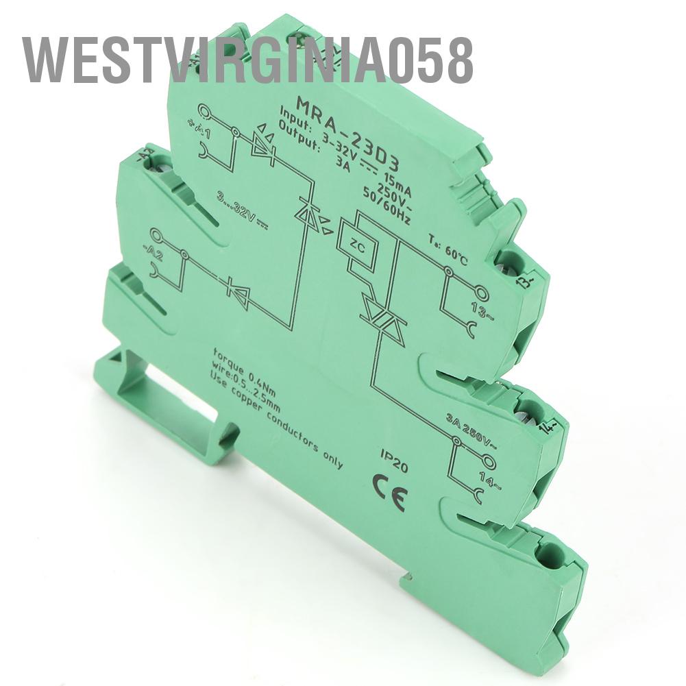 Westvirginia058 MRa 23D3 Ultra Thin PLC Relay Power Amplifier Board AC Solid State Module