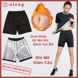 Quần Đổ Mồ Hôi Giảm Mỡ Bụng ATONY, Sinh Nhiệt, Đánh Tan Mỡ Thừa, Giảm Cân, Tráng Bạc Nano Nhật Bản