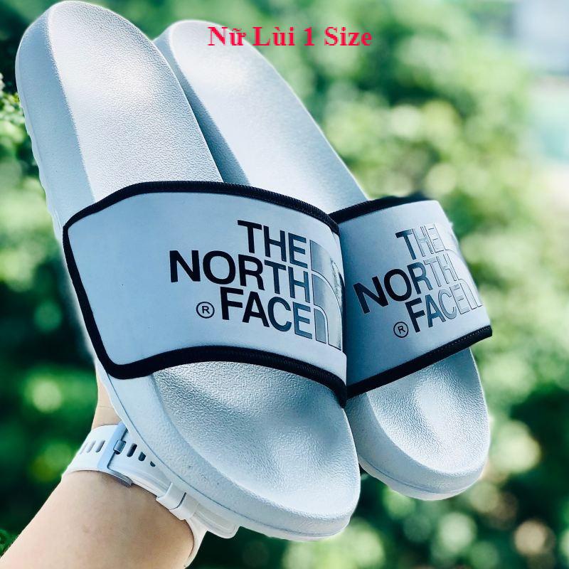 Dép unisex ❤️FREESHIP + Hộp❤️ dép the north face quai ngang thể thao nam nữ in chữ nổi, để ip siêu bền, chống trơn trượt
