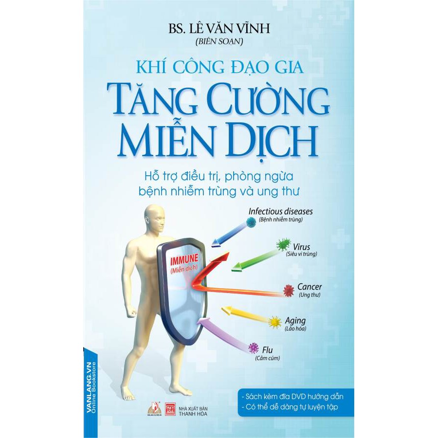 Sách Vanlangbooks - Khí Công Đạo Gia - Tăng Cường Miễn Dịch