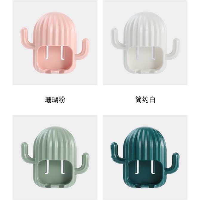 PVN32348 Giá Để Bàn Chải Đánh Răng Đa Năng Hình Cây Xương Rồng Đáng Yêu T2
