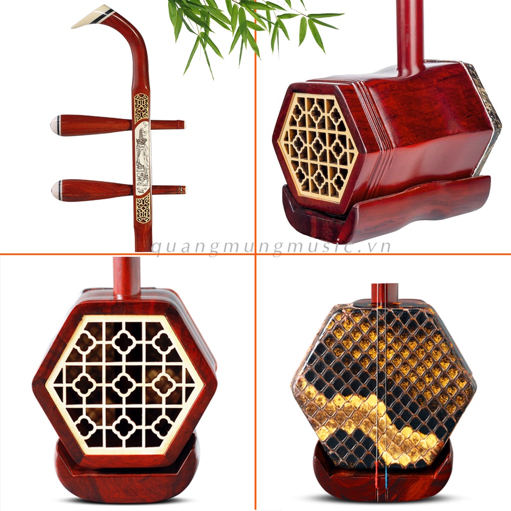 Đàn Nhị Cao Cấp Gỗ Hương Chất Lượng - Nhị Trung Quốc Tặng Full Phụ Kiện