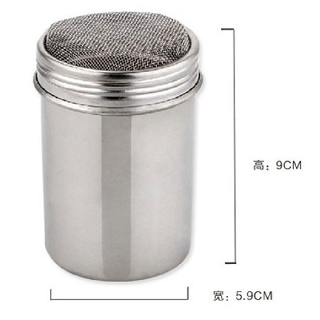 Lọ rắc bột cacao, gia vị bằng thép không gỉ