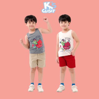 Bộ Quần Áo Sát Nách Bé Trai (3-9 Tuổi) K's Closet K303TES CH
