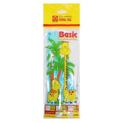 Bộ thước kẻ eke Basic