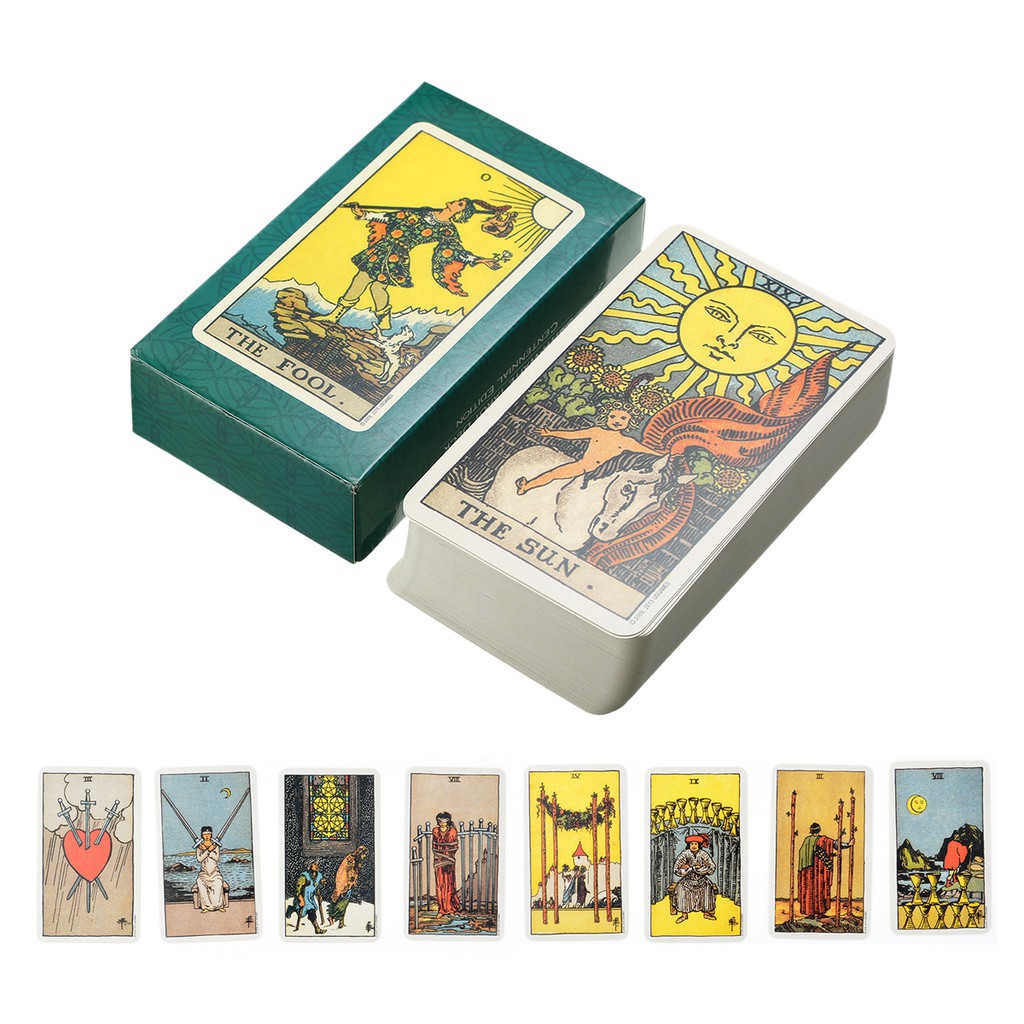 Combo Bộ Bài Tarot Bói Smith Waite Tarot và Túi Nhung Đựng Tarot và Khăn Trải Bàn Tarot