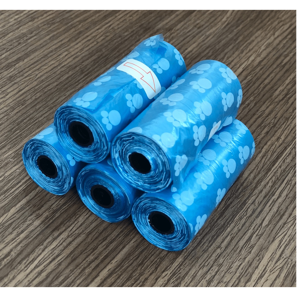 Túi Nilon hốt phân cho chó mèo, cho thú cưng họa tiết dấu chân thú cưng hoặc không họa tiêt