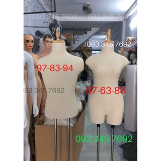 Combo manocanh nam nữ chân sắt (size M)