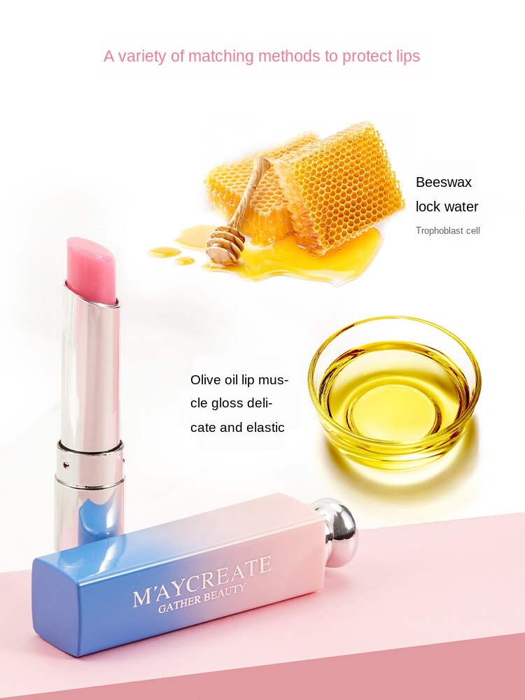 [Hàng mới về] Thỏi son cân bằng ẩm cho môi 3 màu sắc thay đổi tùy chọn