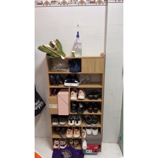 Tủ giày để sàn thông minh Frop có hộc đồ đa năng tối ưu không gian chật hẹp phòng khách- GP159.03