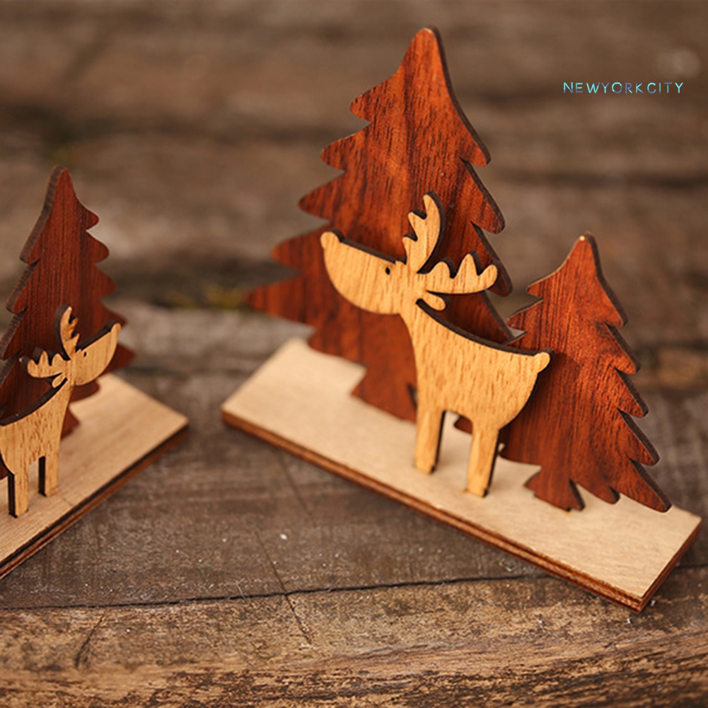 Phụ Kiện Treo Trang Trí Cây Thông Giáng Sinh Bằng Gỗ DIY