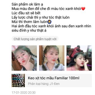 Keo xịt tóc màu Familiar 100ml