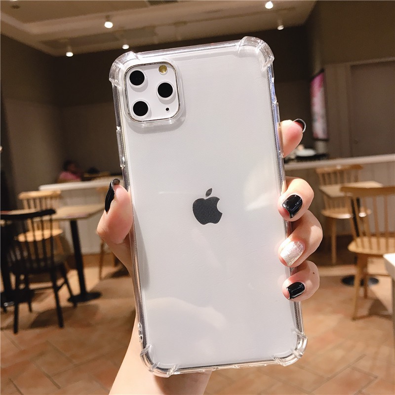 Ốp lưng trong suốt iphone chống sốc dẻo bảo vệ cho ip 6 6s plus 7 8 plus x xs max 11 11pro max-vienthonghn