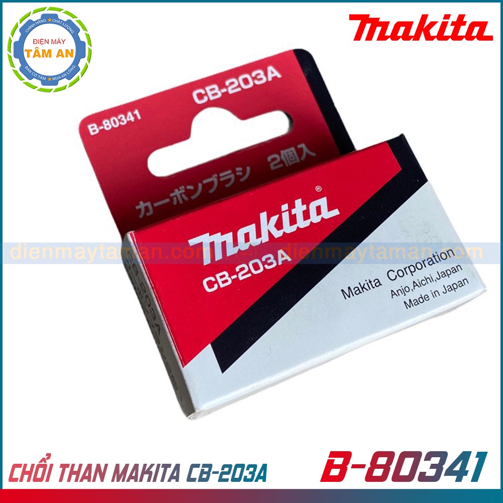 Chổi than chính hãng Makita CB-203A B-80341