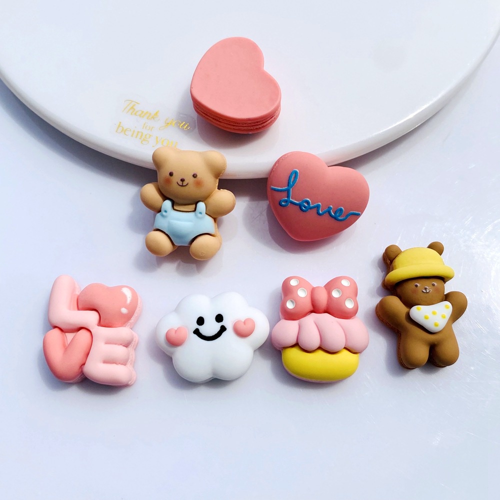 Bộ 10 Miếng Dán Trang Trí Ốp Điện Thoại Màu Macaron Dễ Thương