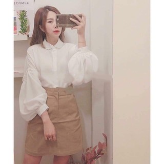 Lẻ = sỉ. Áo voan trắng tay bồn