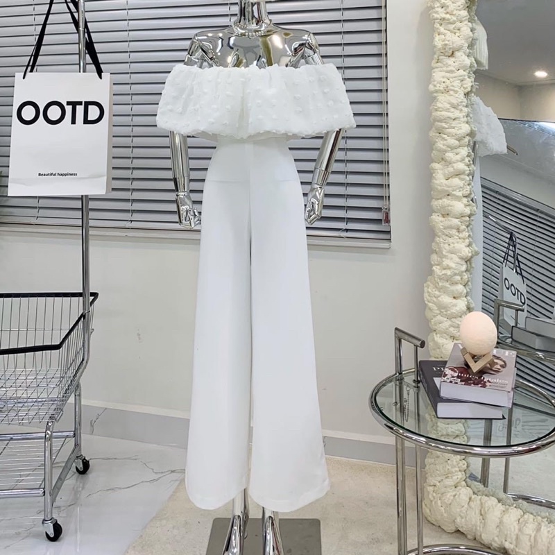Jum Ashley trễ bai chéo nhật quần xuông cao cấp