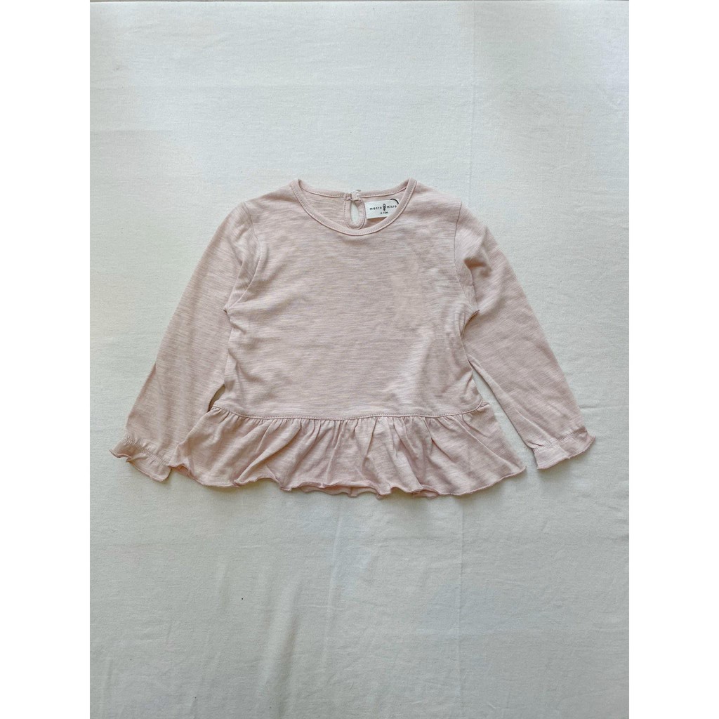 Slub Long Sleeve Shirt (Áo Dài Tay Dáng Peplum)