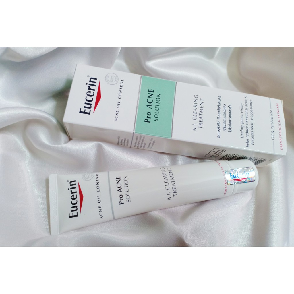 [CHÍNH HÃNG CÓ TEM] EUCERIN Pro ACNE Solution A.I Clearing Treatment 40mL - Tinh Chất Giảm Mụn, Mờ Vết Thâm, Tái Tạo Da.