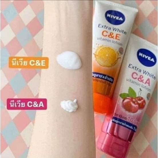 Sữa dưỡng thể ƙích trắŉg da chốnǥ nắng Nivea Extra White vıtamın Lotion Thái Lan