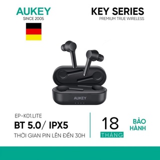Tai nghe aukey ep-k01 lite bass booster, bt 5.0, chống nước ipx5