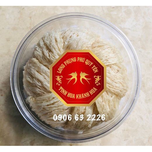 [Khánh Hòa] Yến thô nguyên tổ còn lông Hộp 100 gram 10 tai - Yến sào Long Phụng Phú Quý