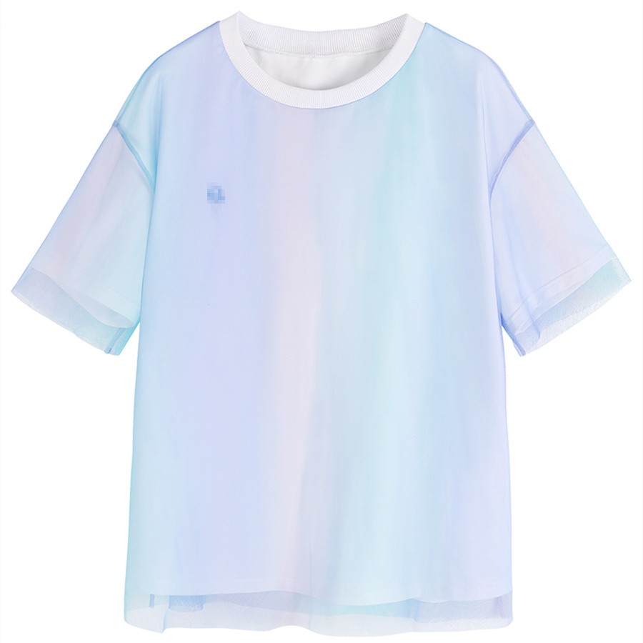 Áo thun nữ 2 mảnh phối lưới ngoài ulzzang
