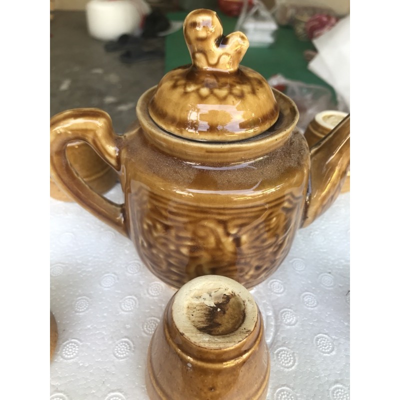 Bộ bình trà 6 tách xưa