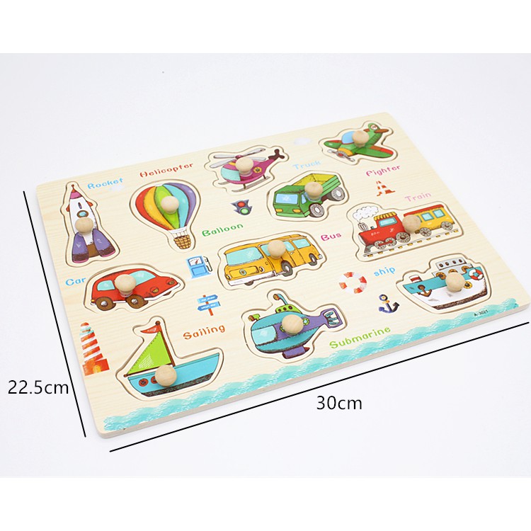 [Mã LIFE0503TOYS giảm 10% đơn 0Đ] Combo 3 bảng núm gỗ lắp ghép chữ, 20 số và hình khối