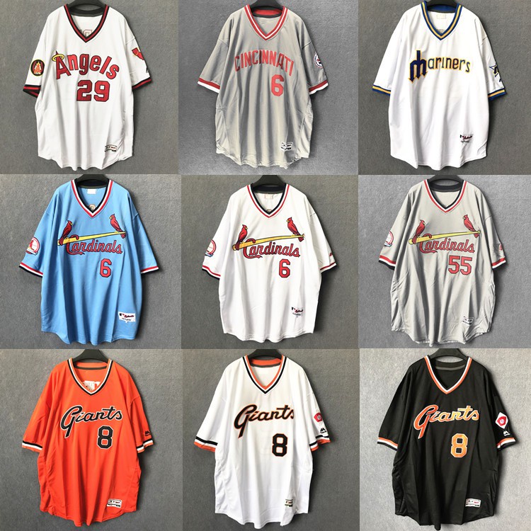 Mlb Áo Thun Bóng Chày Tay Lửng Dáng Rộng Phong Cách hip hop Cá Tính